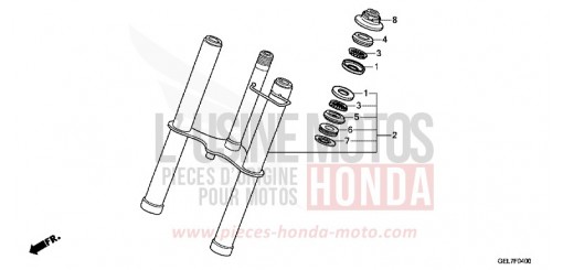 FOURCHETTE AVANT CRF50FC de 2012